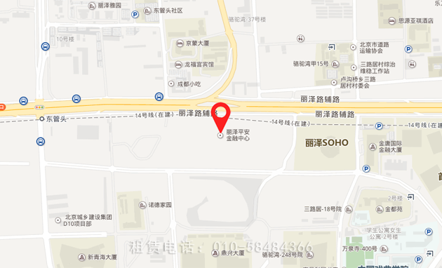 丽泽平安金融中心地图